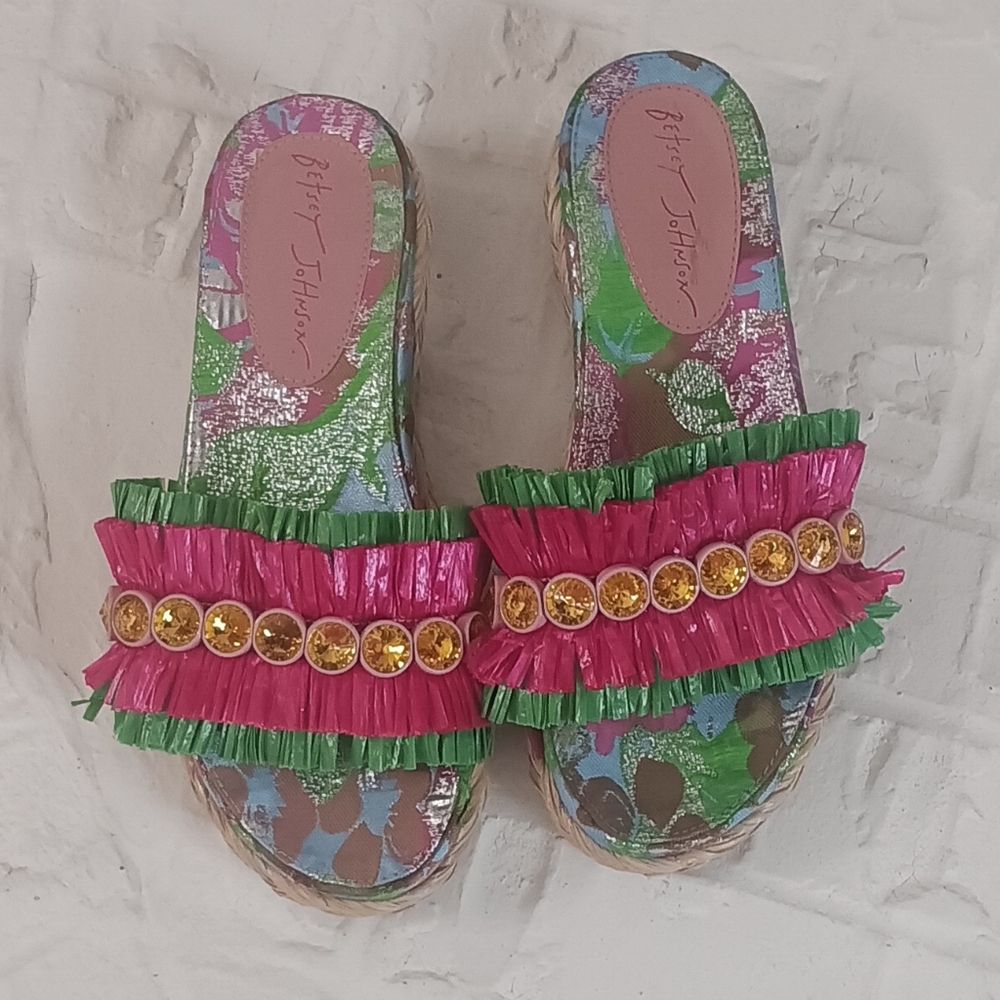 Betsey Johnson Women's Tera Espadrille Wedge Sandals